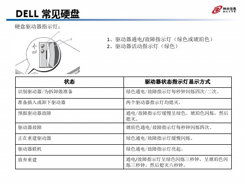 各厂商常见硬盘状态灯说明