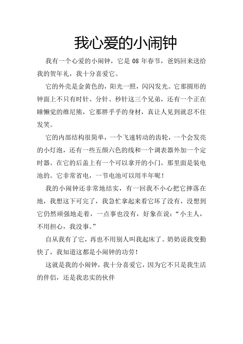 我心爱的小闹钟