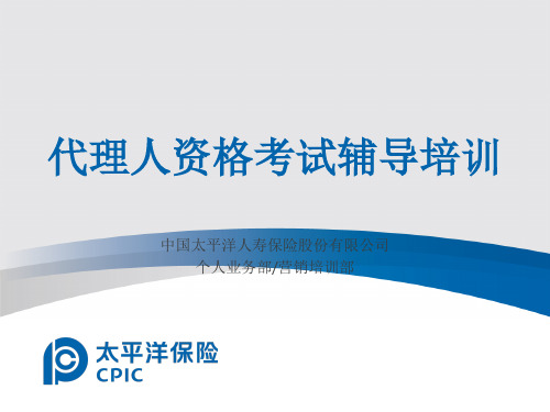 代理人资格考试辅导培训操作办法-PPT精选文档