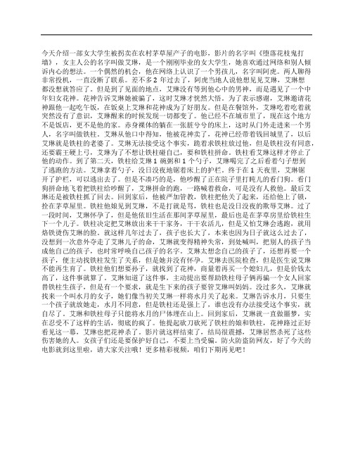 电影《堕落花枝鬼打墙》解说文案影评