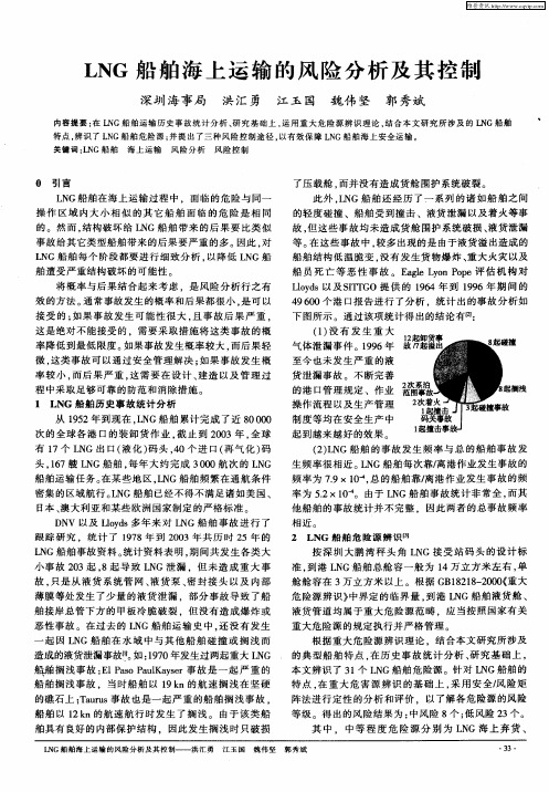 LNG船舶海上运输的风险分析及其控制