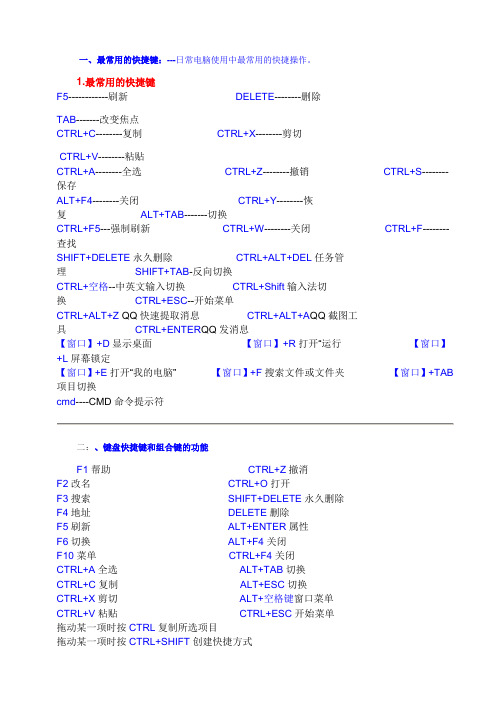 快捷键大全