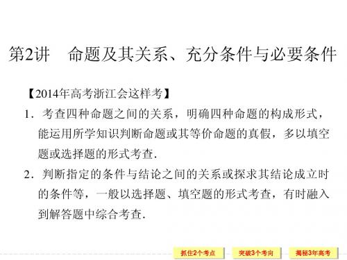 《创新设计·高考一轮总复习》数学 第一篇 集合与常用逻辑用语 第2讲