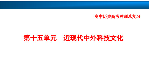 高中历史高考复习知识点：第31讲 近代以来世界的科学发展历程