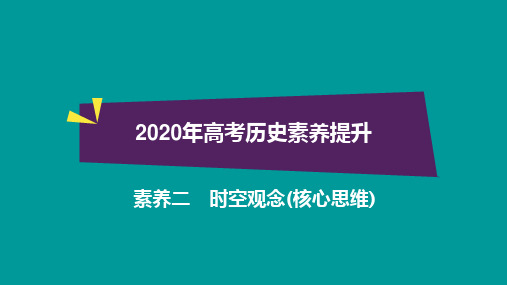 2020年高考历史素养提升二：时空观念(核心思维)
