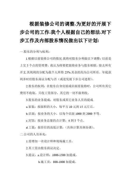 装修公司调查报告表2010-07-06