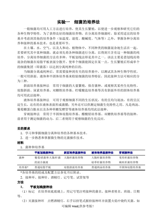 细菌的培养法