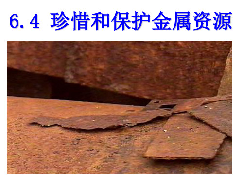 6.4 珍惜和保护金属资源