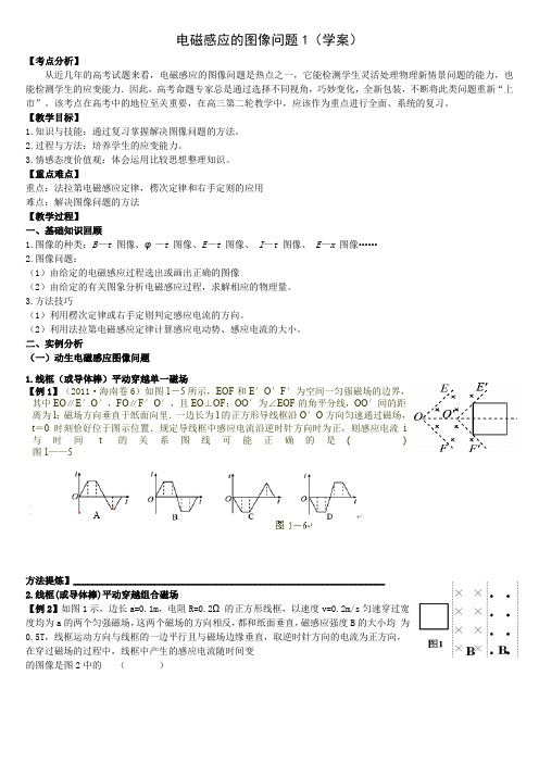 电磁感应的图像问题1学案