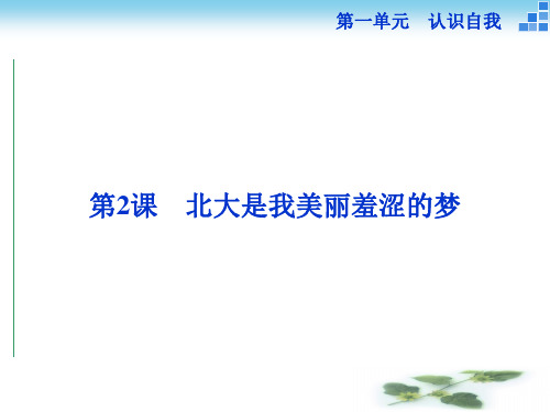 高一语文粤教必修1 1.2 北大是我美丽羞涩的梦 课件(46张)