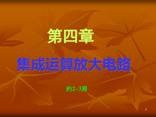 低频模拟电路4章PPT课件