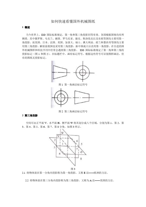 如何快速看懂国外机械图纸