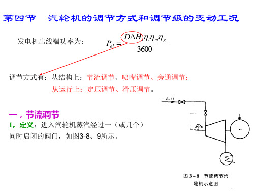 汽轮机在变工况下工作