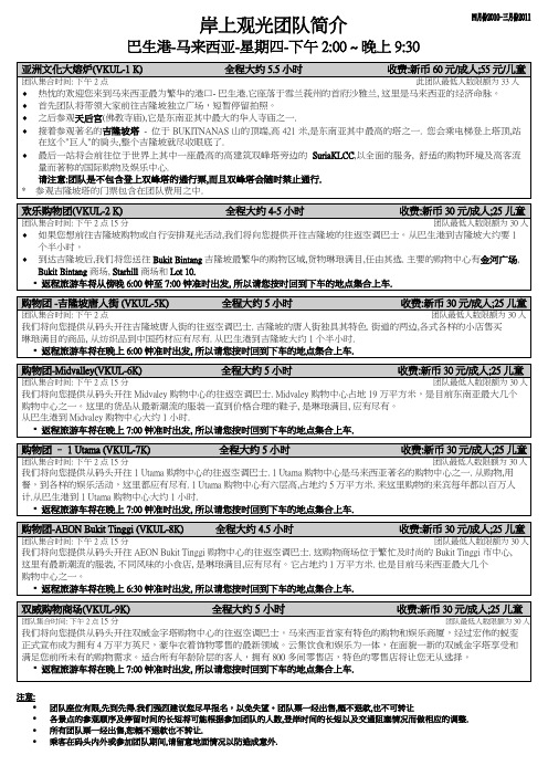 岸上观光团队简介