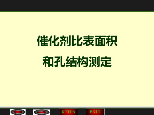 催化剂比表面积