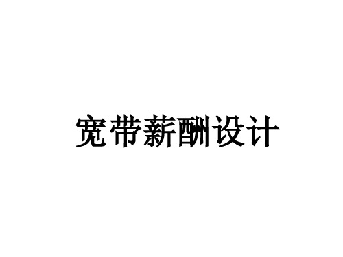 宽带薪酬