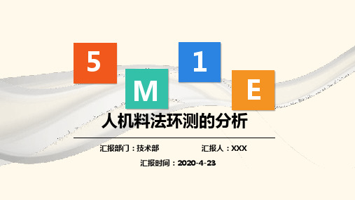 人机料法环测的分析5M1E分析法学习培训ppt课件