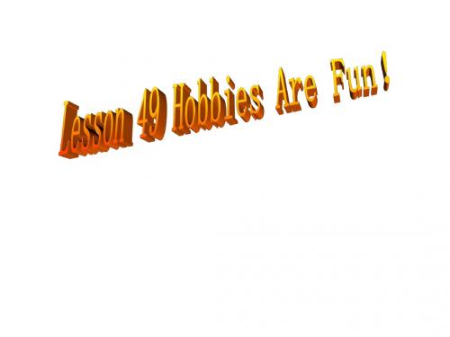 hobbies-are-fun课件