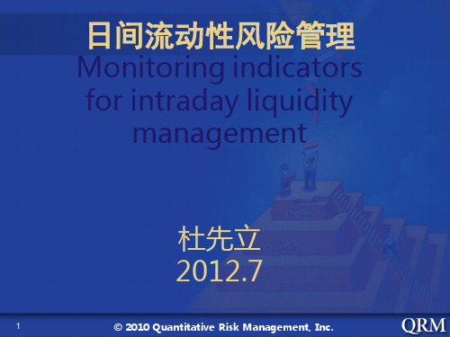 流动性风险管理--intraday liquidity risk