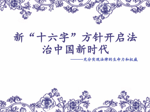 新十六字方针
