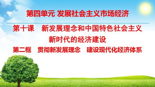10.2-贯彻新发展理念-建设现代化经济体系(共49张PPT)