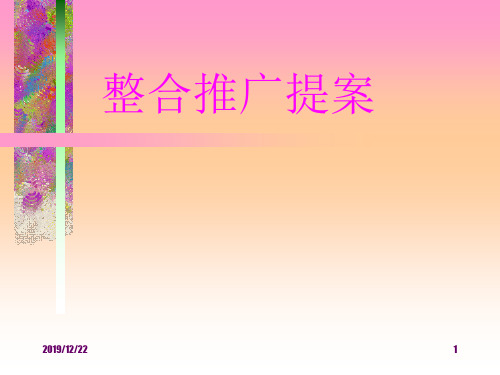 (精品文档)整合推广提案通用模板