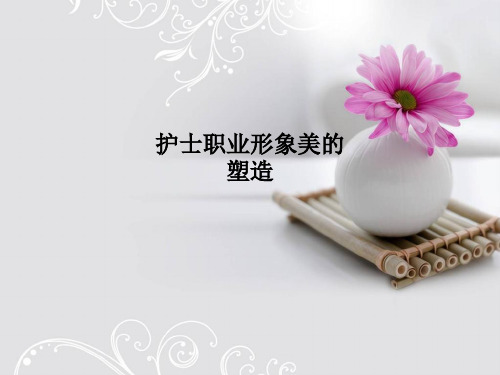 护士职业形象美的塑造PPT课件