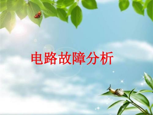 2017中考物理电学专项讲解-电路故障分析