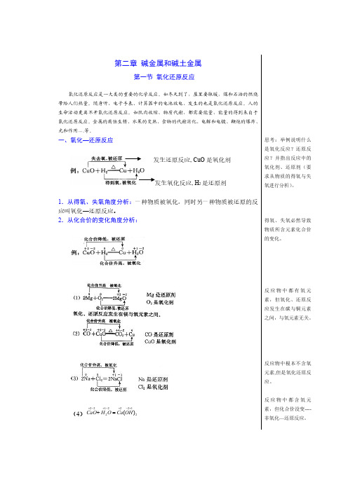 015氧化还原反应--化合价