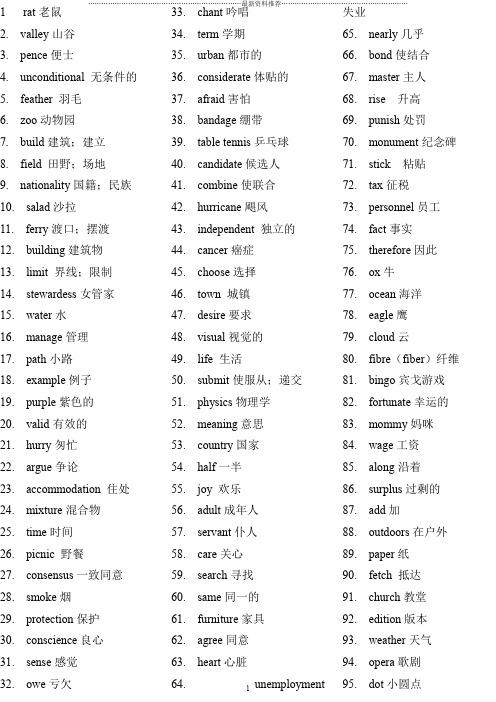 单词3500(乱序版)精编版