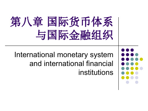 国际经融学课件(通用版)8
