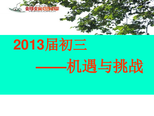 2013届初三第一次质量分析