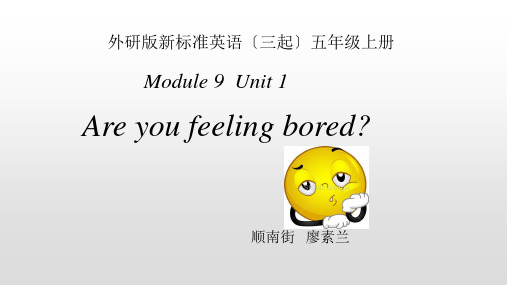 M9U1 Are you feeling bored_课件