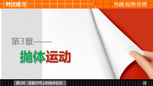 高中物理 第3章 抛体运动 第2讲 竖直方向上的抛体运动