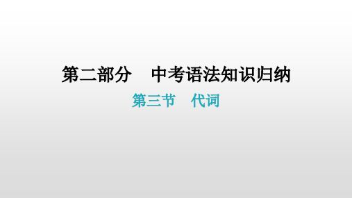 第三节  代词 2021年广东中考英语复习课件
