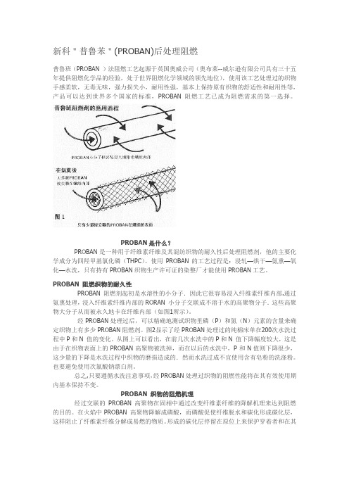 普鲁苯＂(PROBAN)后处理阻燃
