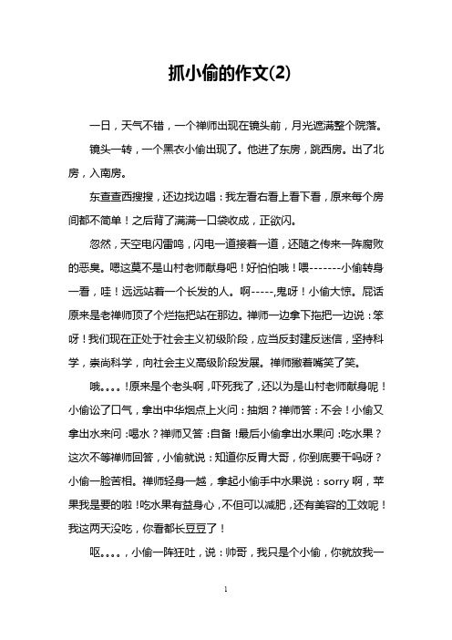 抓小偷的作文(2)