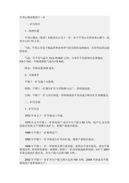 十一矿简介