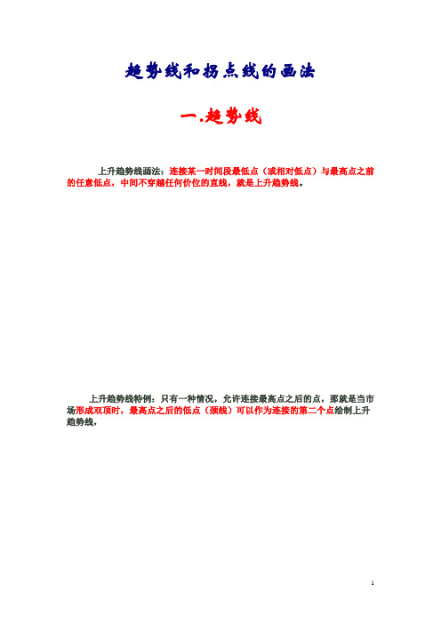 趋势线和拐点线的画法(图解)