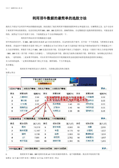 07.利用顶牛数据的最简单的选股方法√