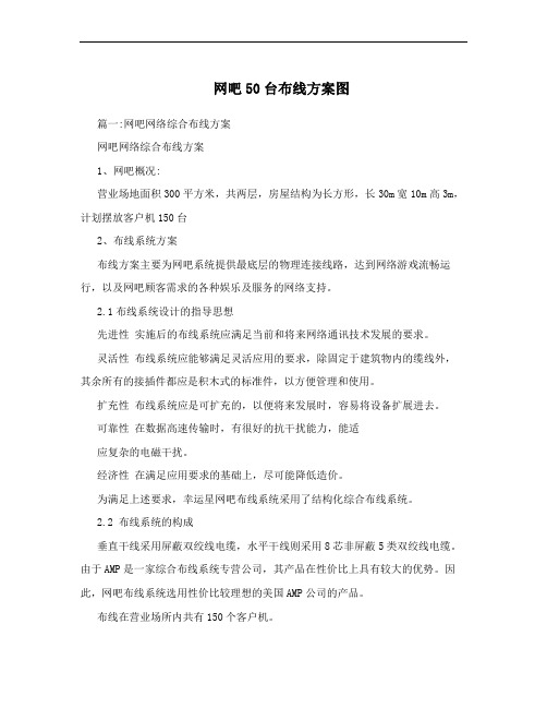 网吧50台布线方案图
