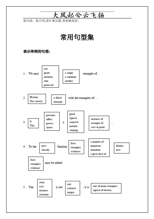 Lnsrcw托福IBT独立写作常用句型(gmq)