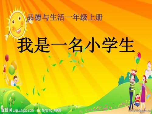 我是一名小学生