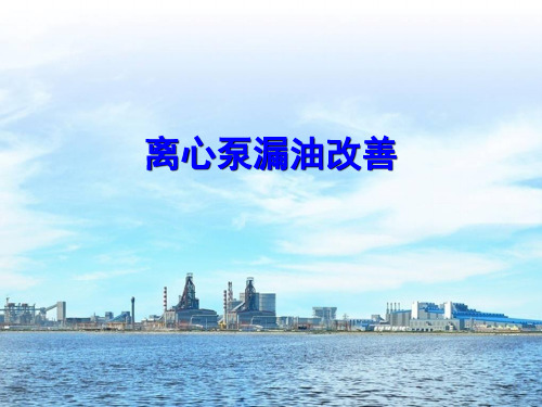 离心泵漏油改善