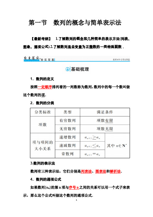 第一节 数列的概念与简单表示法