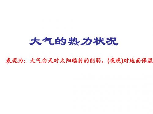 大气的热力状况