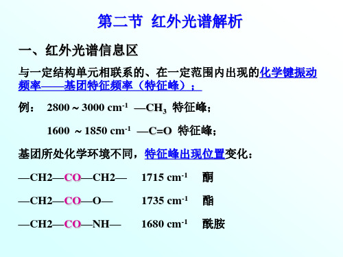 第二节红外光谱解析 