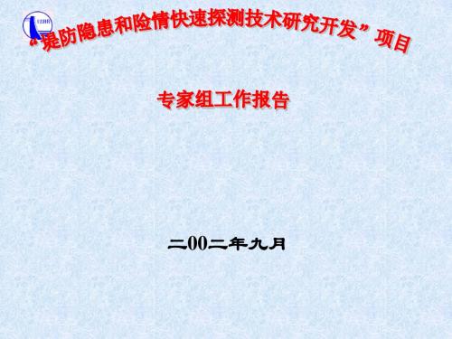 堤防隐患与险情快速探测技术研究开发项目-文档资料