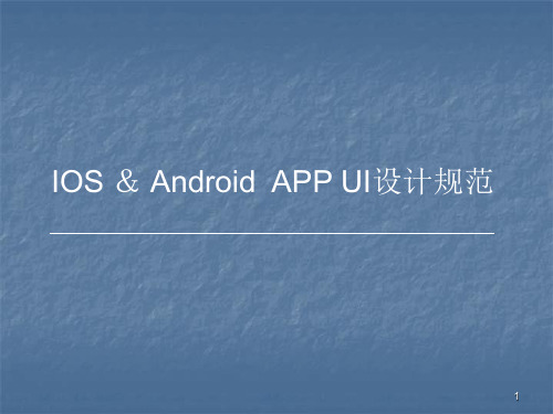 APPUI设计规范ppt课件