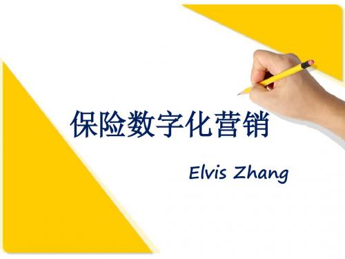 保险数字化营销 25页PPT文档